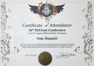 BMX.net cetrifikat šolanja Nejc Matjažič